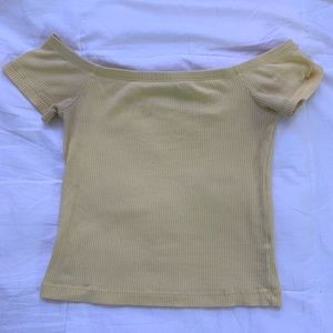 off the shoulder crop top